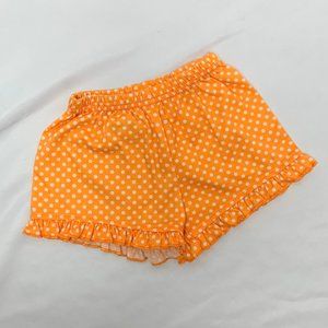 Carter's Just One You Orange w/ White Polka Dots Ruffle Shorts Size 12 Months